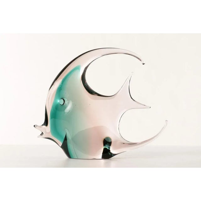 Italian Murano Scalar Fish Sculpture, 1965 For Sale - Image 7 of 7