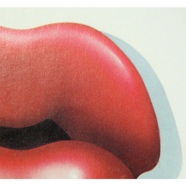 Contemporary Vintage Tom Wesselman Pop Art Lips Triptych Lithograph Print For Sale - Image 3 of 7