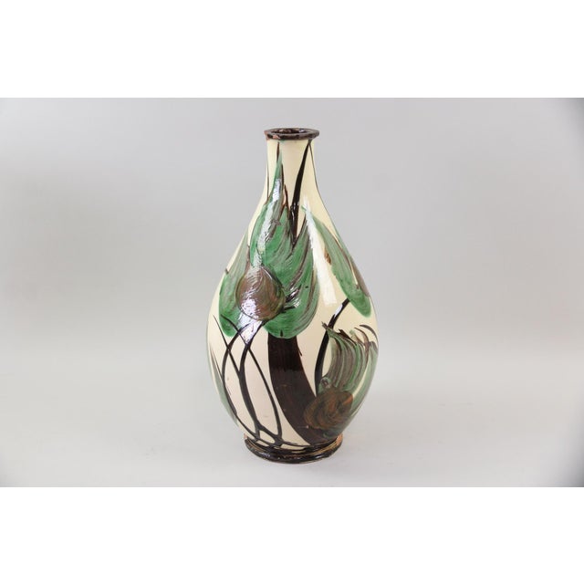 1940s Art Nouveau Large Danish Decorative Vase by Herman A. Kähler, Denmark, 1940s For Sale - Image 5 of 9
