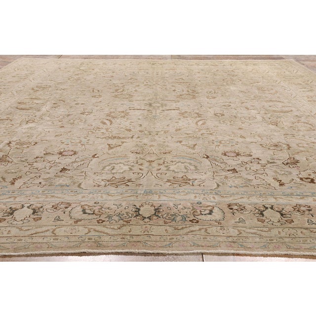 Antique Persian Tabriz Rug, 09'06 X 12'04 For Sale - Image 9 of 10