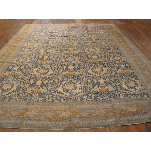 Early 20th Century Persian Tabriz Carpet with Mostoufi Pattern ( 11' 6" x 16' - 350 x 485 cm ) This exquisite antique...