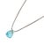 Early 21st Century Paraiba Tourmaline Teardrop Pendant Diamond Chain Happy Necklace For Sale - Image 5 of 8