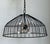 Vintage Monumental Industrial Metal Cage Pendant Light For Sale - Image 4 of 13