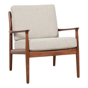 Midcentury Modern Danish Easy Chair in Teak by Svend Aage Eriksen for Glostrup, 1960s For Sale