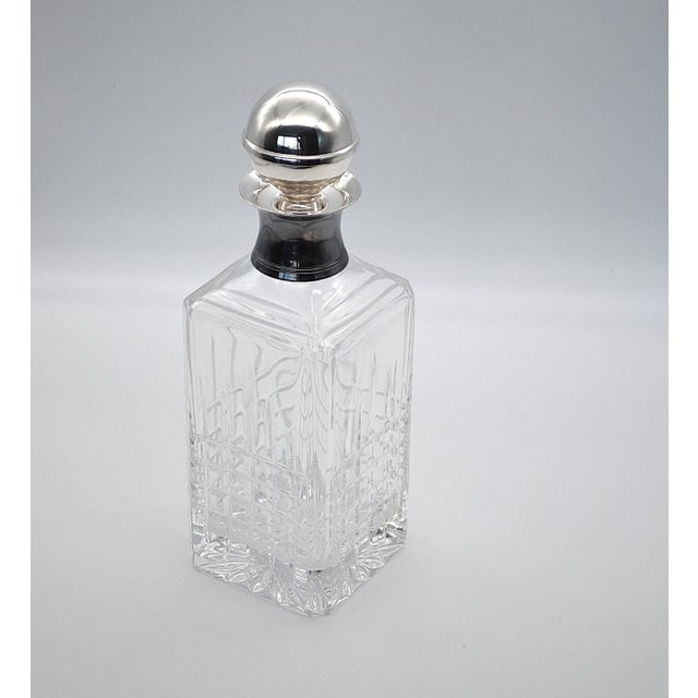 Crystal Whisky Decanter by Masini Florence, 1980s For Sale - Image 6 of 9