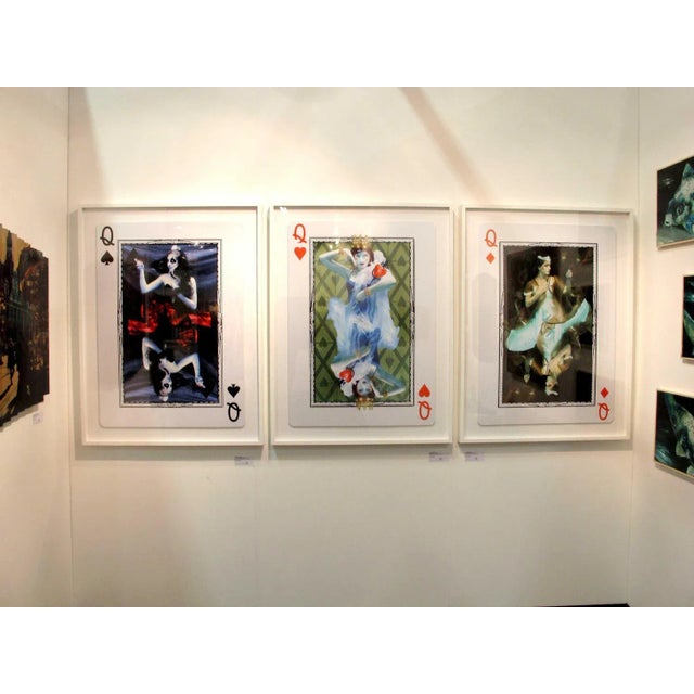 "Queen of Diamonds" - 2016 - C Print on Fuji Pearl, 50x38x2 inches Edition 1 of 7 Custom white box frame Kathleen Wilke...