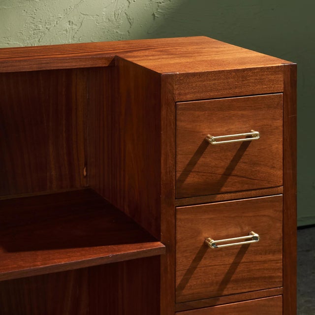 Multifunctional Sideboard in Mahogany in the style of Eileen Gray, Germany For Sale - Image 9 of 13