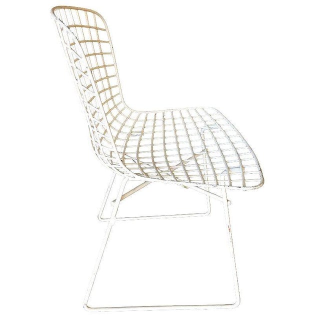 White Bertoia Steel Wire Side Chair by Knoll, Pair For Sale In Los Angeles - Image 6 of 11