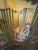 Wood Monumental Vintage Chinese Six-Panel Gilt Folding Screen With Bamboo and Scholars For Sale - Image 7 of 12