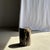 1980s Side Table in Black Petrified Wood with Beige Sides, 1980s For Sale - Image 5 of 18