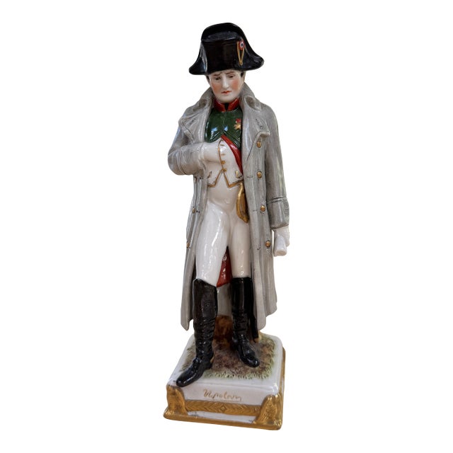 1910s Napoleon Figure From the Scheibe-Alsbach Porcelain Factory Germany For Sale