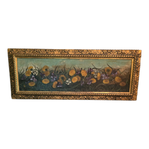 Antique Signed Painting Wiggin Flowers Masterpiece - Signed