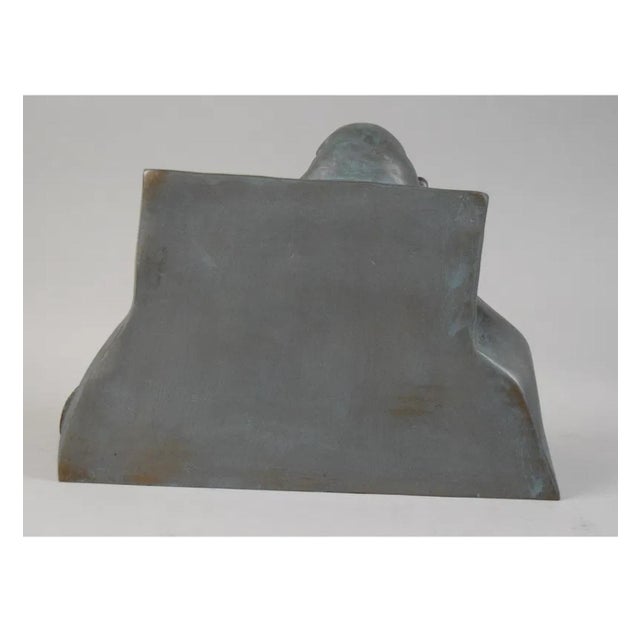 Ted Egri, Ted Egri Taos Modernist Judaica Cubist Bronze Sculpture Rabbi & Torah WPA Artist For Sale - Image 13 of 14