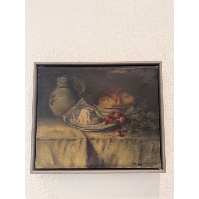 French Provincial French 19th Century Still Life Oil on Canvas For Sale - Image 3 of 6