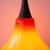 Metal Vintage Orange Glass Pendant Light, 1960s For Sale - Image 7 of 15