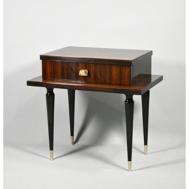 Mid-Century French Macassar Ebony Cabinet, 1970s For Sale - Image 14 of 15