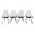Set of Four Mid Century Modern Eames DKX Black Powder-Coated Wire Chairs, 1954 For Sale - Image 14 of 18