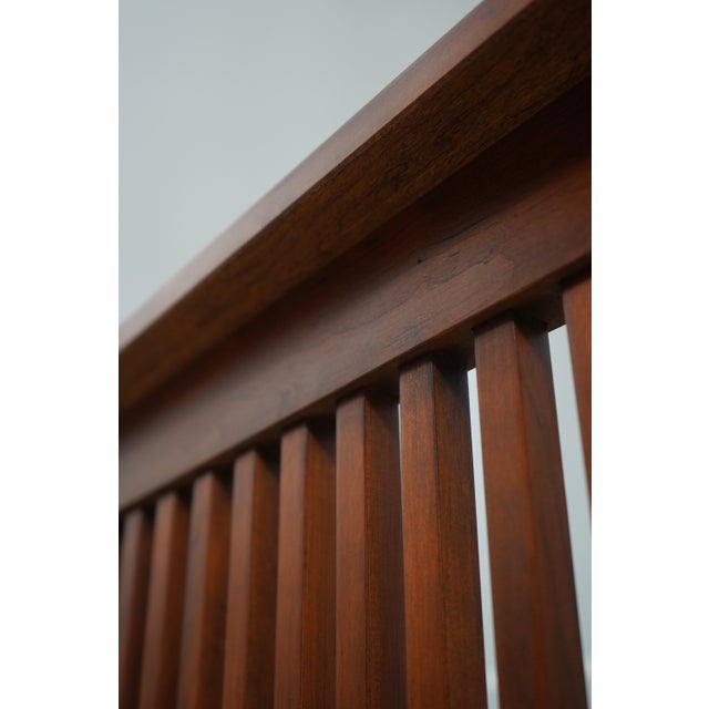 Stickley Cherry Mission King Size Spindle Bed For Sale - Image 10 of 16