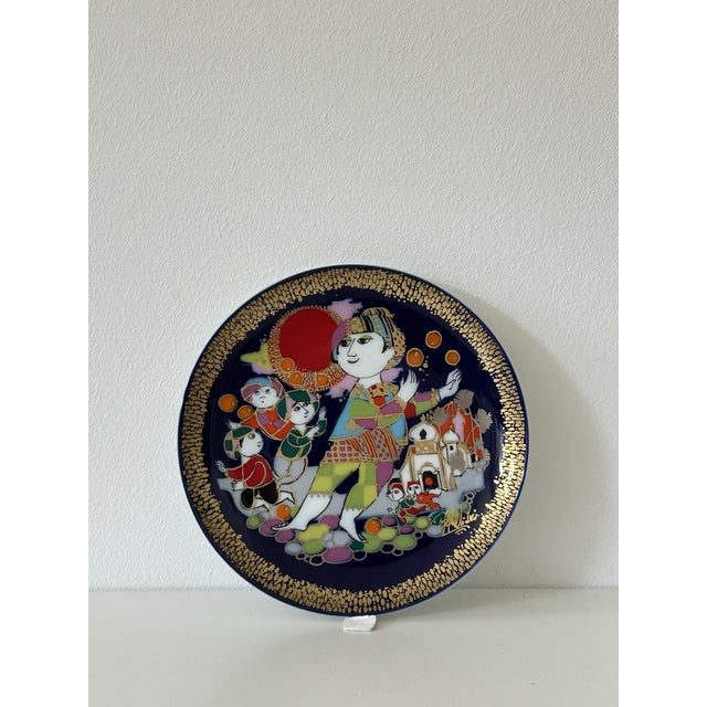 Rosenthal Aladdin Plate No. II by Bjørn Wiinblad for Rosenthal, 1970s For Sale - Image 4 of 6