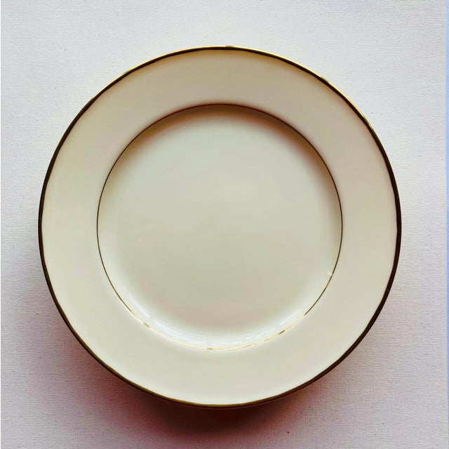 Contemporary Contemporary Mikasa Fine Ivory "Stanton" Pattern Salad Plates- Set of 4 For Sale - Image 3 of 6