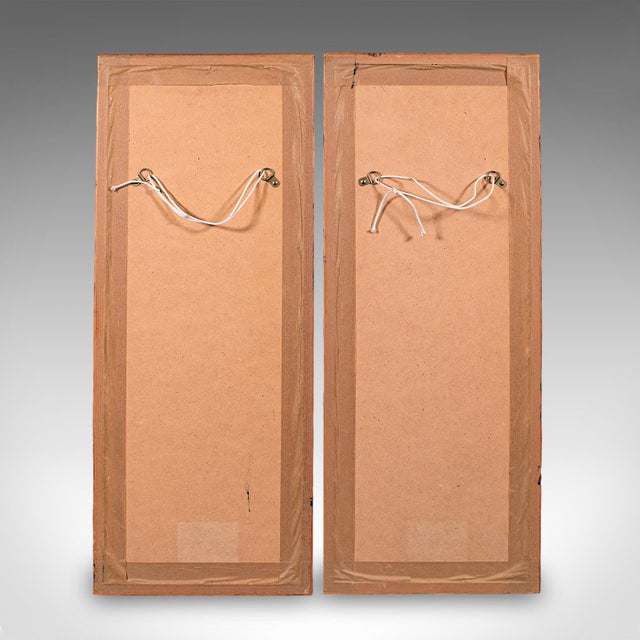 Pair of Antique Guo Hua Panels, Oriental Art, Watercolour, Woven Silk, Edwardian For Sale - Image 10 of 10