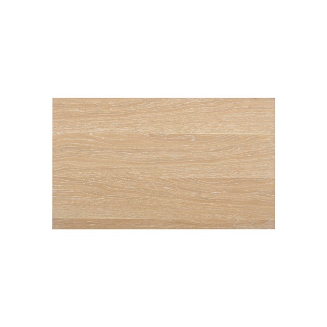 Wood Bristol Park Whitewashed Oak Wood Nightstand For Sale - Image 7 of 9