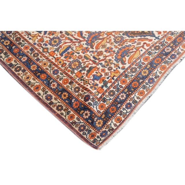 Textile Antique Qashqai Rug 4'10'' x 6' For Sale - Image 7 of 12