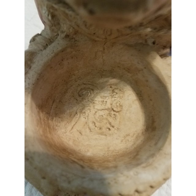 Antique Earthenware Pottery Mythical "Therocephalian" Sculpture For Sale - Image 10 of 11