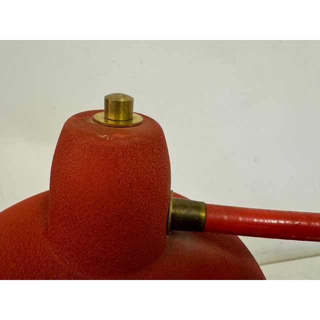 Mid-Century Modern Italian Red Table Lamp, 1950s For Sale - Image 3 of 11