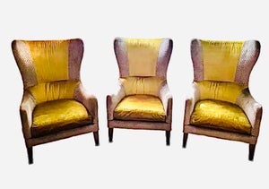 Lee Industries Wingback Lounge Chair, Trio Set