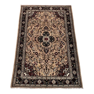 Hand-Knotted Caucasian Style Wool Area Rug - 3'11" X 5'10" For Sale