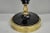 Antique French Neoclassical Black Faceted Opalene Glass Urn Brass Table Lamp For Sale - Image 4 of 13