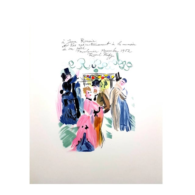 (after) Raoul Dufy Lithograph after a watercolor, published in the book ''Lettre à mon peintre Raoul Dufy.'' Paris,...
