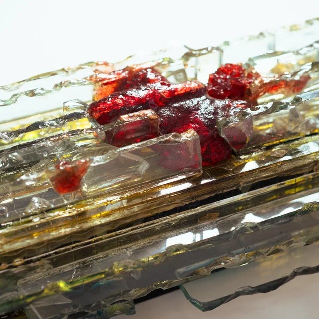 Glass Wall Light Chartres by Willem Van Ooijen for Raak Amterdam, 1960s For Sale - Image 7 of 11