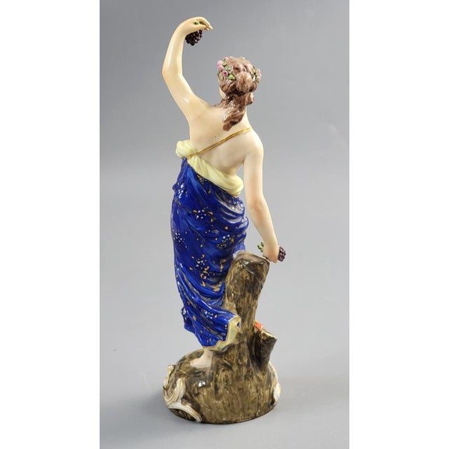 Porcelain Bacchante Figure in the style of Derby from Samson Paris, 1860s-1870s For Sale - Image 5 of 11