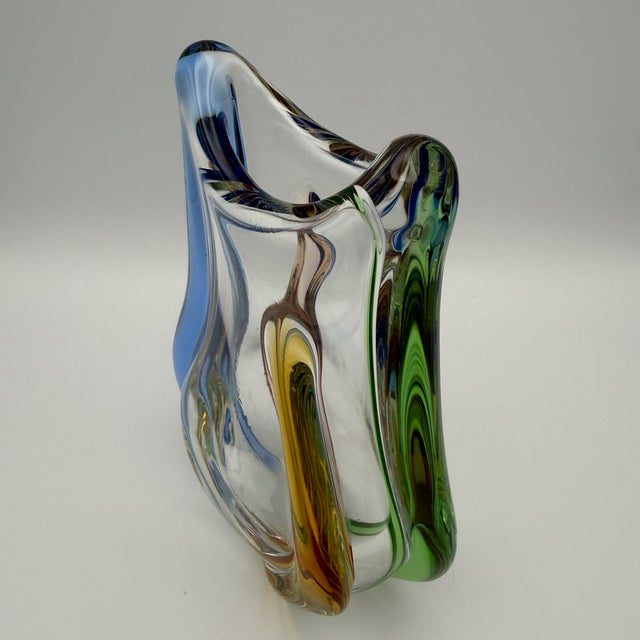 Glass Vase by Frantisek Zemek, 1960s For Sale - Image 6 of 12
