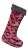 The House of Scalamandré Tigre Stocking With Bullion, Red & Black/Castle For Sale