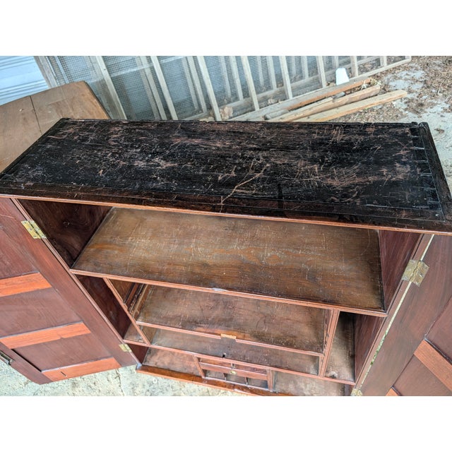 Early 20th-Century Desktop Specimen & Document Cabinet With Working Key For Sale - Image 15 of 18