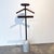 Porada Ekero coat stand with a white Carrara marble base, solid walnut Canlaetto structure and wooden tray.