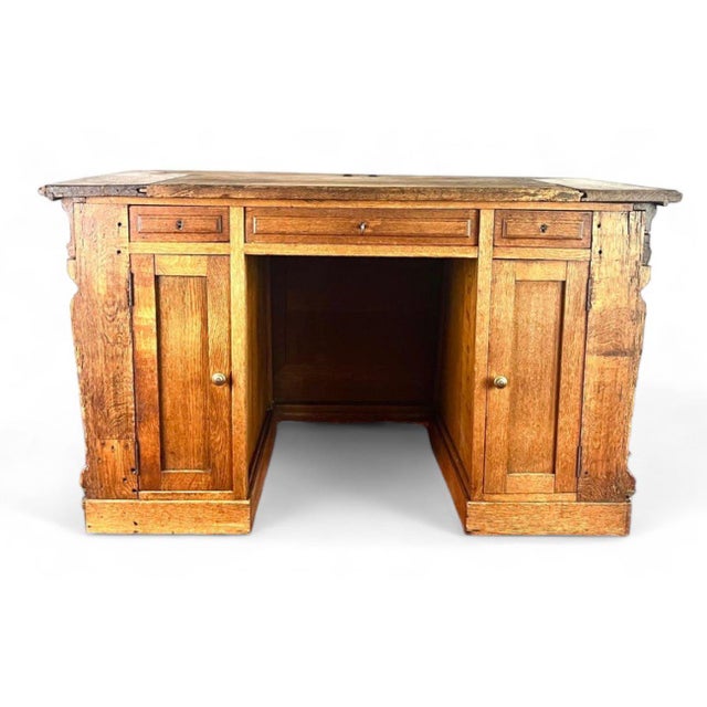 17th Century Henri IV Renaissance French Chest Desk in Carved Wood, France For Sale - Image 3 of 13