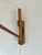 Mid-Century Modern Teak and Sisal Swing-Arm Wall Lamp, 1960s For Sale - Image 4 of 9