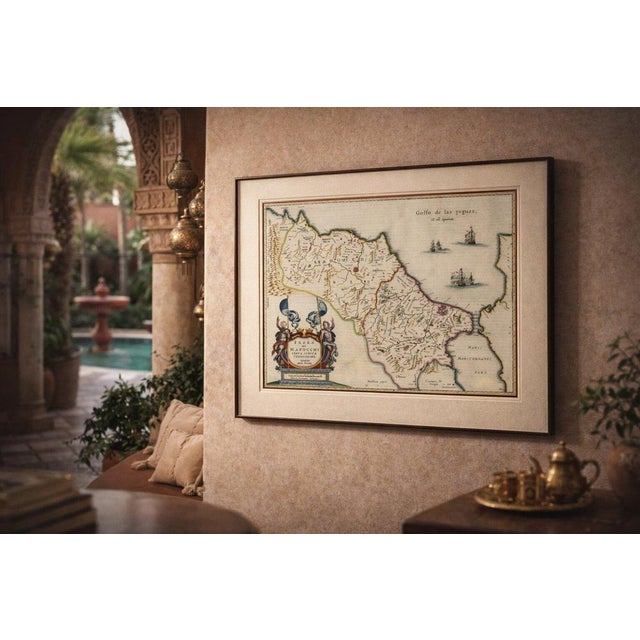 This finely engraved and richly hand-colored map of Morocco is one of the most decorative and desirable regional maps from...