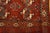 1880s Red Geometric Antique Turkman Ersari Beshir Rug 3'2" X 4'11" Handknotted Wool Carpet For Sale - Image 4 of 18
