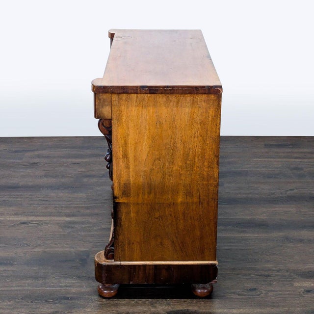 Antique American Empire Flame Mahogany Dresser With Skeleton Keys For Sale - Image 4 of 11
