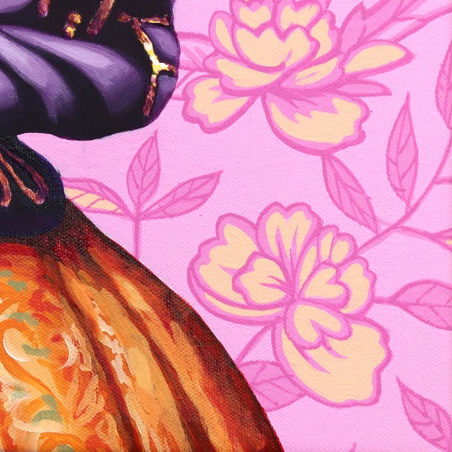 Textile "The Top Songbirds" Original Artwork by Carlos Gamez De Francisco For Sale - Image 7 of 12