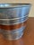 Mid 20th Century Vintage Metal Bucket With Copper Accent Band and Brass Handles For Sale - Image 5 of 9