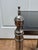 Chrome Vintage Directoire Style Nickel and Black Granite Side Table For Sale - Image 8 of 11
