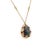 1990s Australian Black Opal & Diamond Pendant 18" 14k Y Gold 4.45 TCW GIA Certified For Sale - Image 4 of 9
