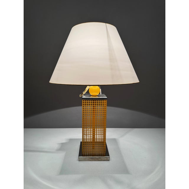 Metal Vintage Spanish Table Lamp, 1980s For Sale - Image 7 of 10