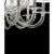 Murano Monumental Modern Transparent Murano Glass Chandelier For Sale - Image 4 of 7